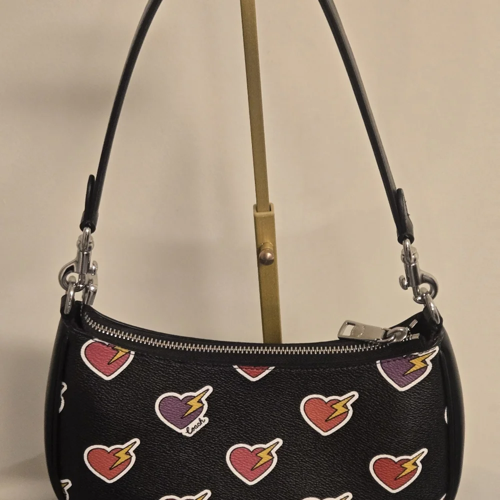 Coach Terri Bag and Wallet Set, Hearts, Has Both Straps-missing Hangtag - Picture 8 of 16